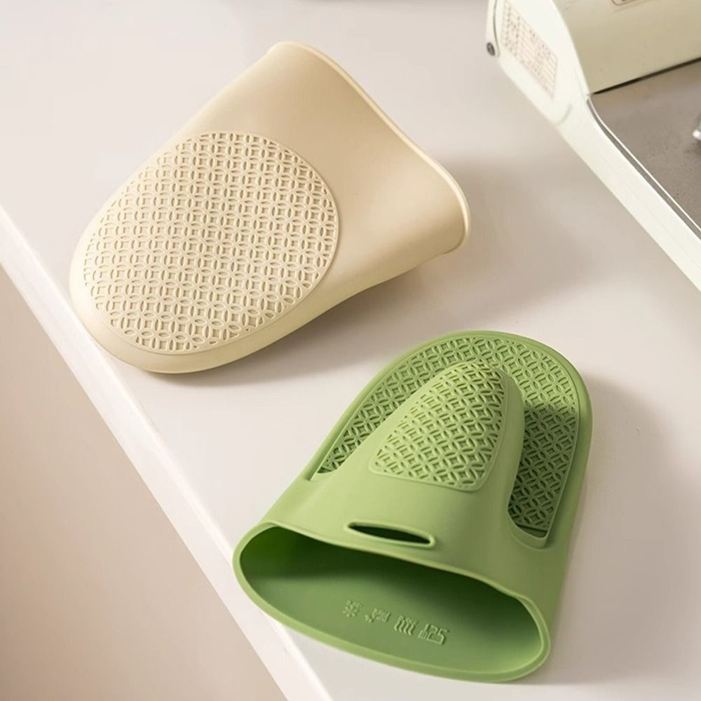 Oven Mitt Silicone - قفازات سيليكون مقاومة للحرارة للفرن، سميكة