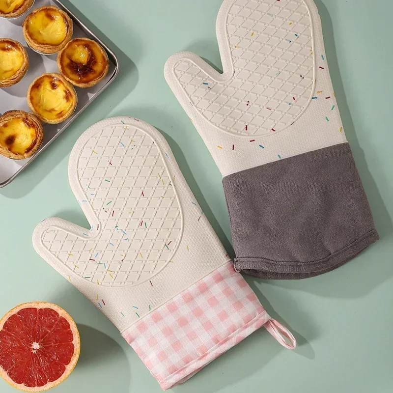 Oven Mitt Silicone - أفران الميكروويف قفازات مقاومة للحرارة سيليكون