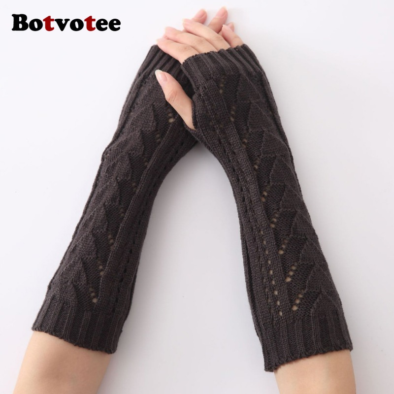 بوتفوتي للنساء، قفازات شتوية م - مراجعة Fingerless Glove Knit وسعره