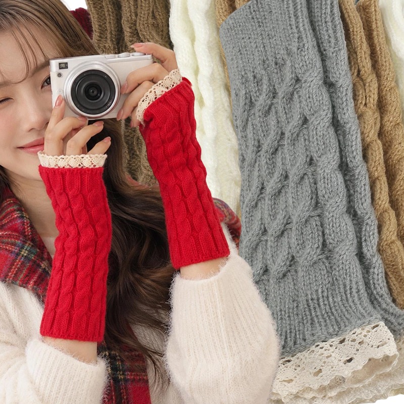 قفازات نسائية بدون أصابع من ال - مراجعة Fingerless Glove Knit وسعره