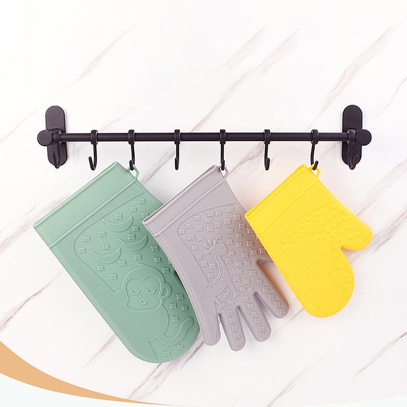 قفازات فرن مقاومة للحرارة، زوج - مراجعة Oven Mitt Silicone وسعره