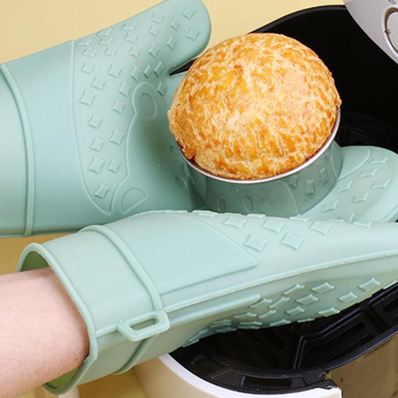 قفازات فرن مقاومة للحرارة، زوج - مراجعة Oven Mitt Silicone وسعره
